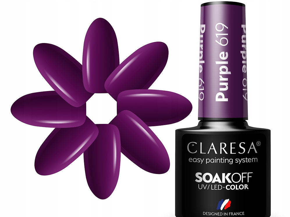 Claresa PURPLE 619 Gel Polish 5 ml