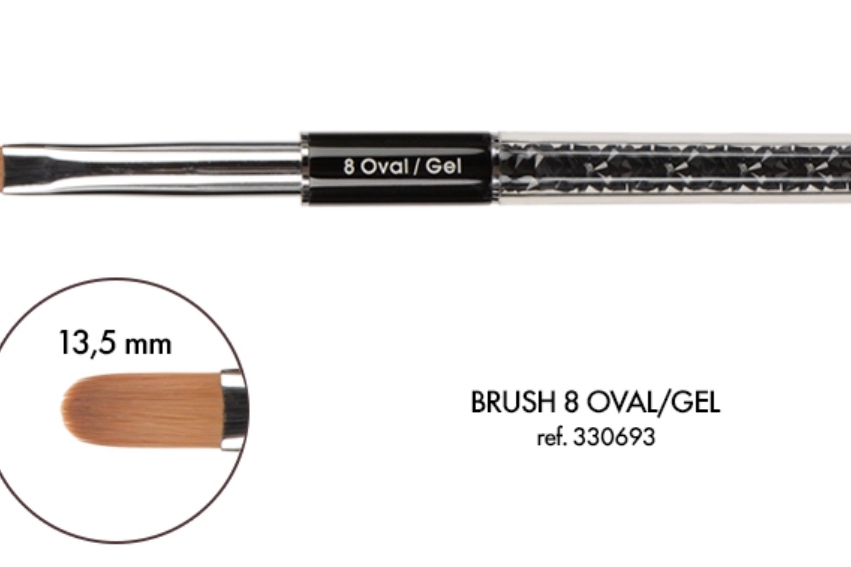 Gel Brush Oval Size 08