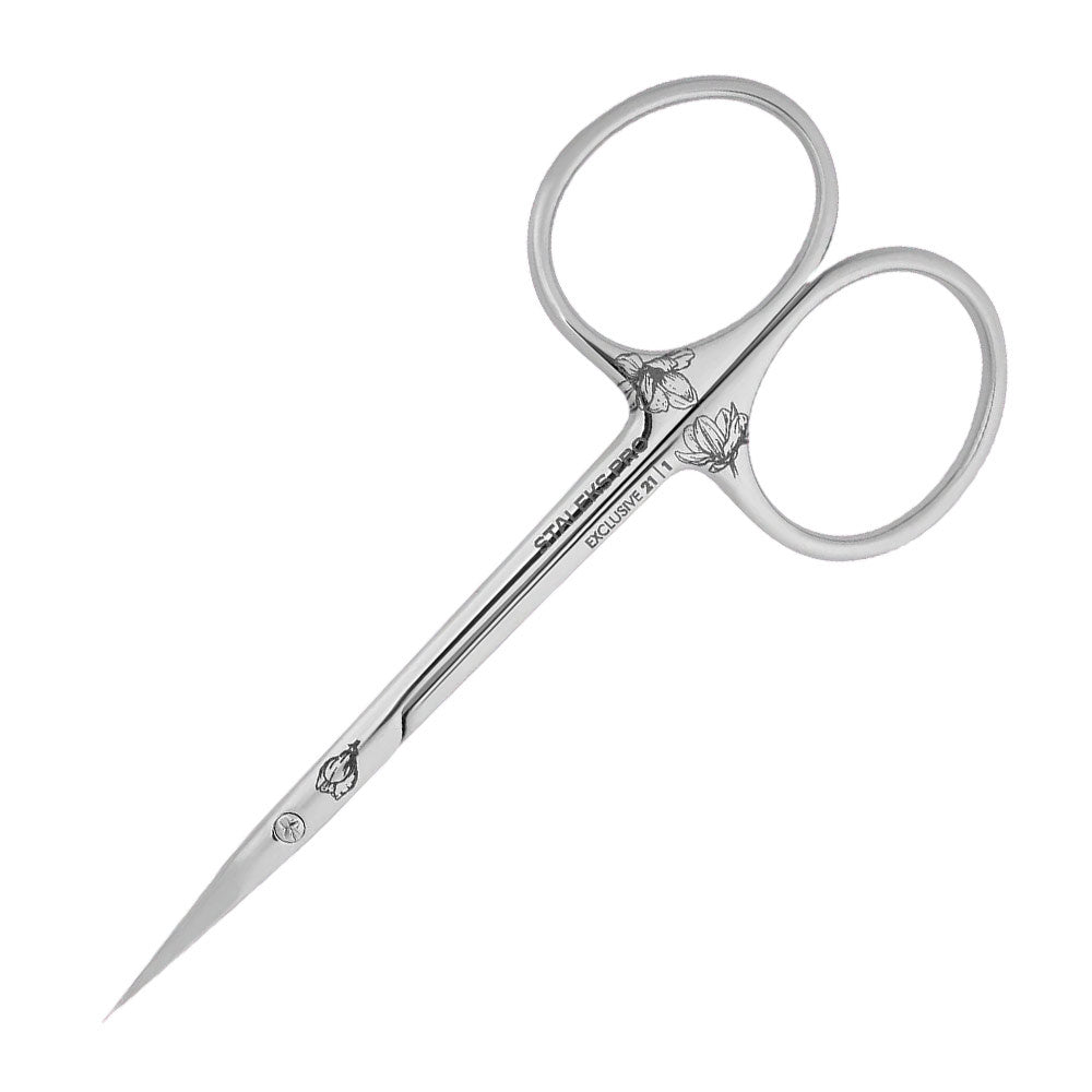 Staleks Pro Exclusive 21 TYPE 1 professional cuticle scissors with hook