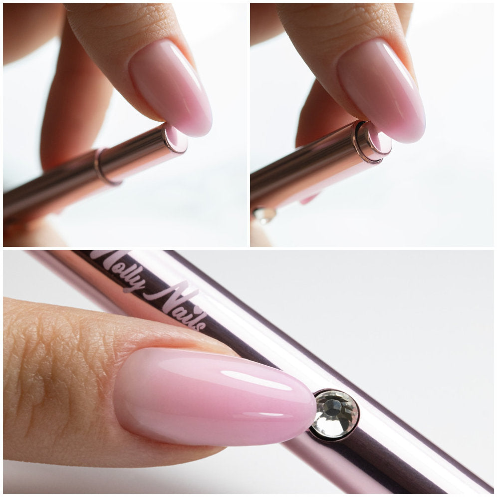 Automatic Liner Medium Pro Art Rose Gold Molly Nails 9mm Brush