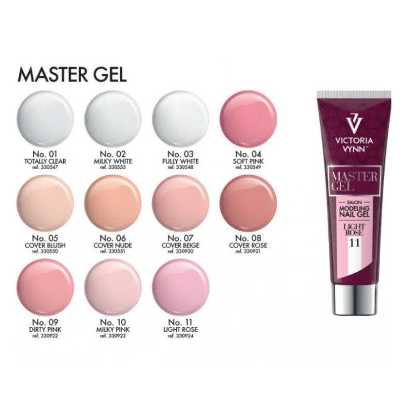 Master Gel Modeling Nail Gel Totally Clear 01 - 60g VICTORIA VYNN
