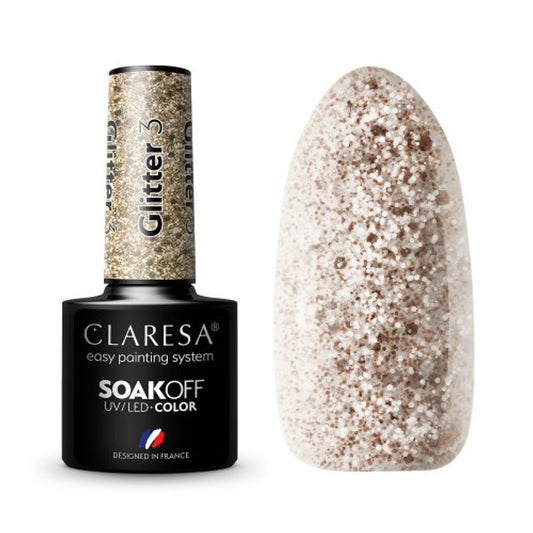 Claresa GLITTER 3 Gel Polish 5 ml