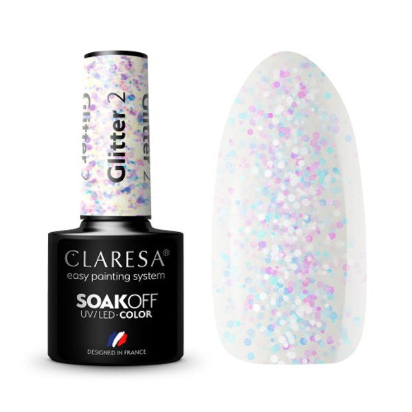 Claresa GLITTER 2 Gel Polish 5 ml