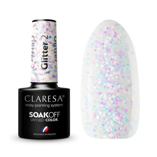 Claresa GLITTER 2 Gel Polish 5 ml