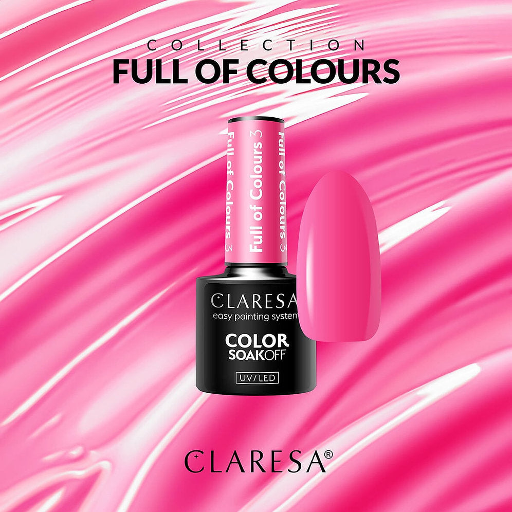 Claresa FULL OF COLOURS 3 Gel Nail Polish 5 g