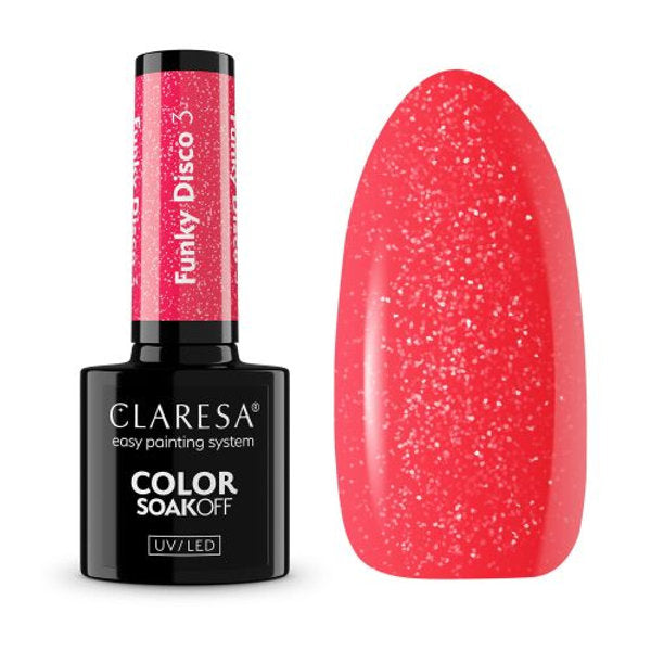 Claresa FUNKY DISCO 3 Gel Nail Polish 5 g (Limited Collection)