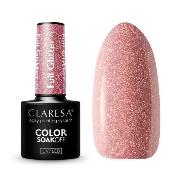 Claresa FULL GLITTER 8 Gel Polish 5 ml