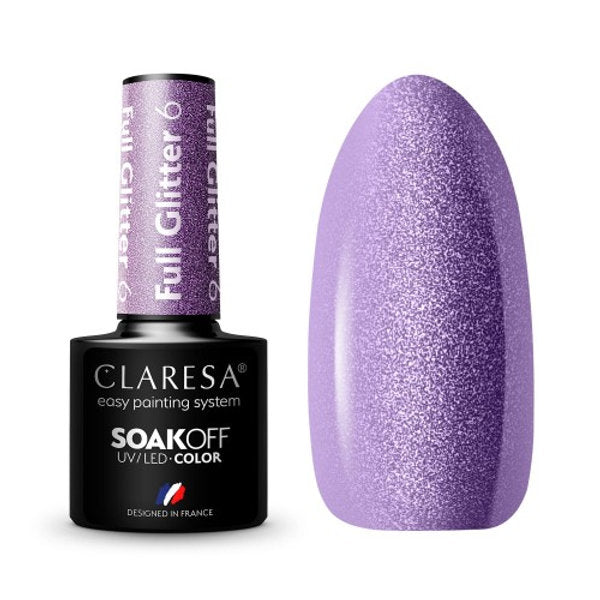 Claresa FULL GLITTER 6 Gel Polish 5 ml