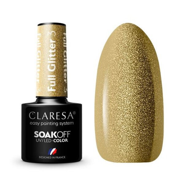 Claresa FULL GLITTER 3 Gel Polish 5 ml