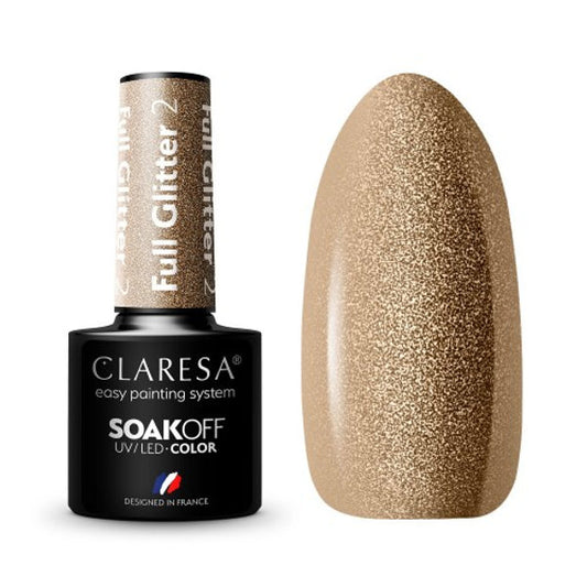 Claresa FULL GLITTER 2 Gel Polish 5 ml