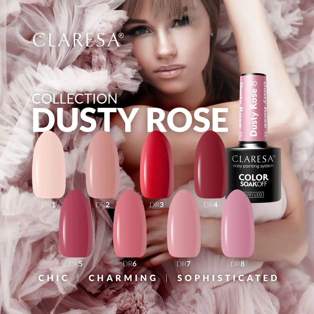 Claresa DUSTY ROSE 1 Gel Polish 5 g