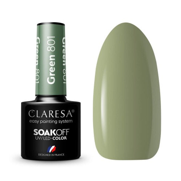 Claresa GREEN 801 Gel Polish 5 ml
