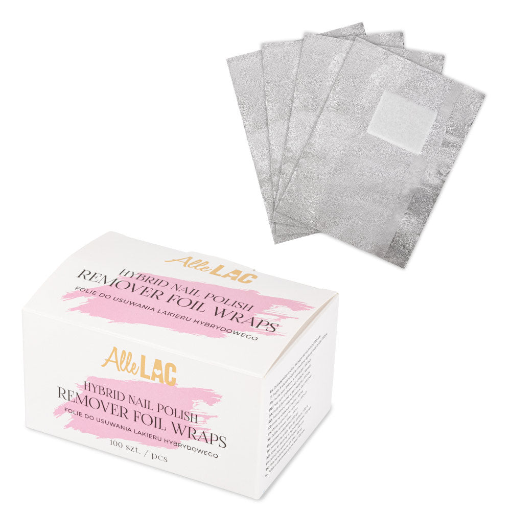 AlleLac gel polish removal foil wraps, 100 pcs