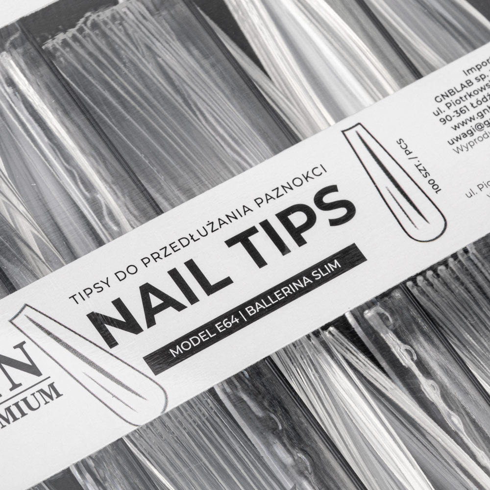 Nail Tips Premium Ballerina Slim tips for quick nail extensions 100 pcs