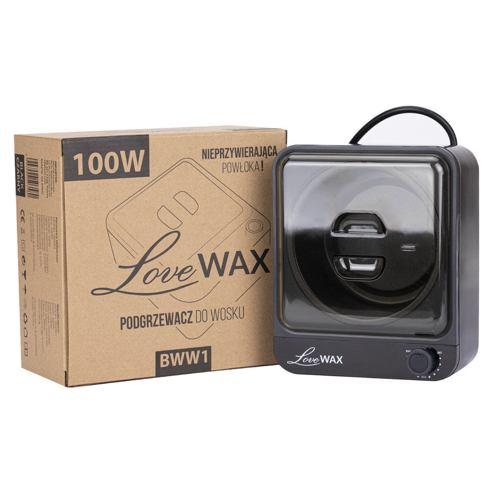 Wax heater for cans with Teflon insert LoveWax black 500 ml