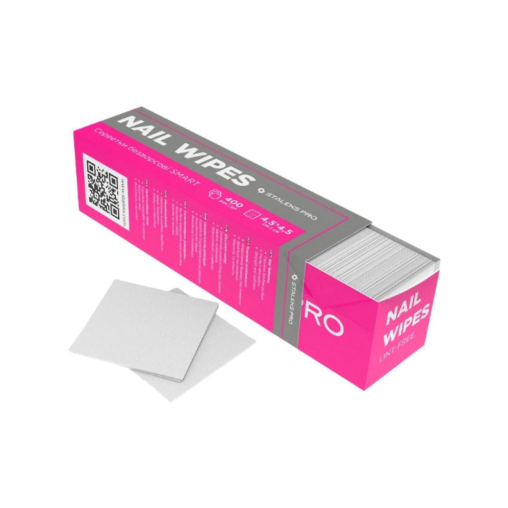 Staleks Pro Nail Wipes 400 pcs 4.5cm x 4.5cm