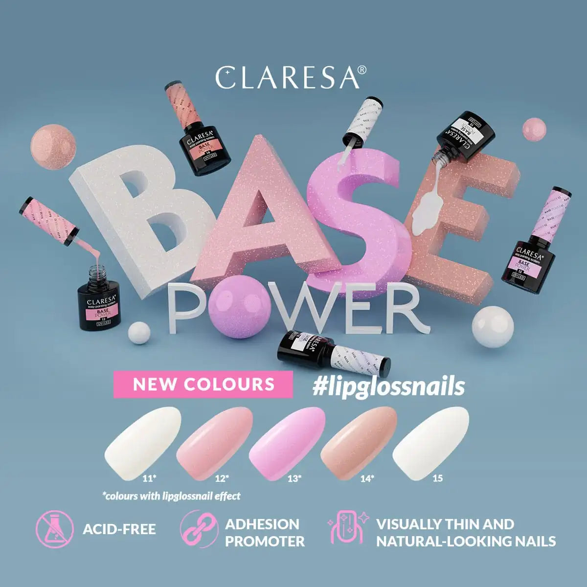 Claresa POWER BASE 15 5g #lipgloss