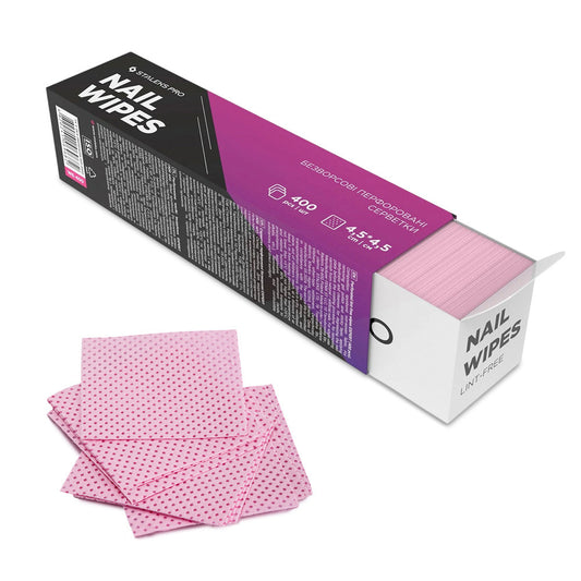 Staleks Pro Nail Wipes 400 pcs 4.5cm x 4.5cm