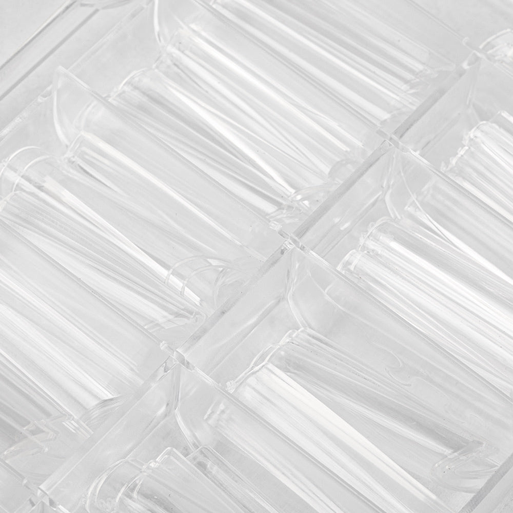 Nail Tips Premium square tunnel tips for quick nail extensions 100 pcs
