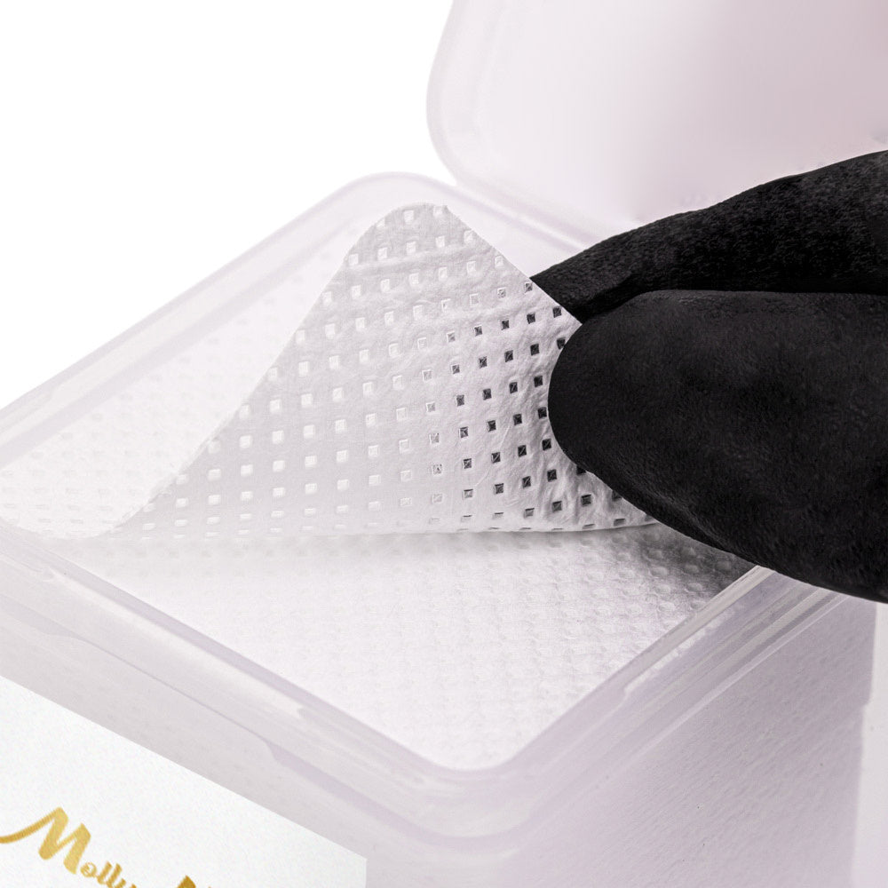 Molly Nails perforated dust-free nail pads white 5x5 cm 200 pcs